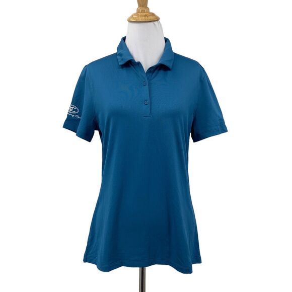 Under Armour Golf Polo Shirt Women M Fitted HeatGear The Country Club DC Ranch - Picture 1 of 14